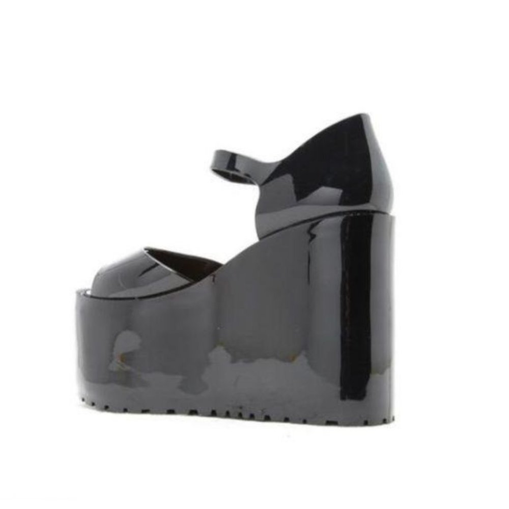 Platform Ankle Strap Jelly Sandals - Picture 5 of 6